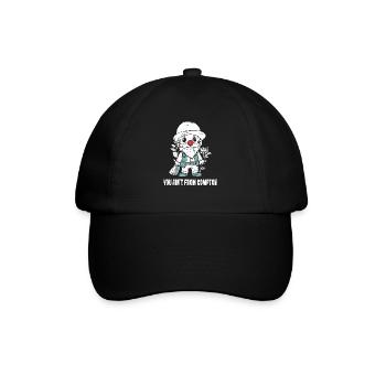 Du stammst nicht aus Compton, ein Gartenzwerg - Baseballkappe - Schwarz/Schwarz - Vorne