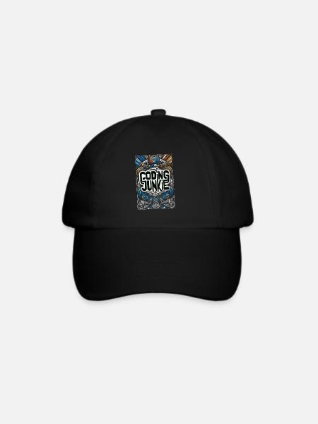 Coding Junkie 14 - Baseballkappe - Schwarz/Schwarz