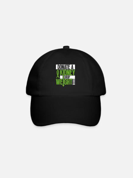 Organspender Niere Organtransplantation - Baseballkappe - Schwarz/Schwarz
