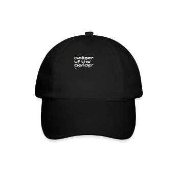 Hüter des Geschlechts - Baseballkappe - Schwarz/Schwarz - Vorne