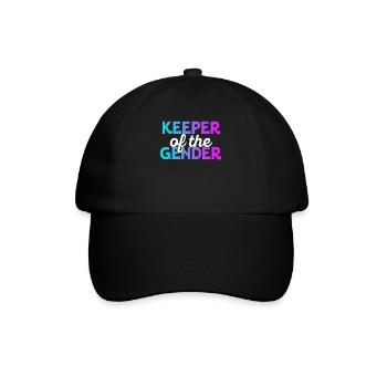 Hüter des Geschlechts - Baseballkappe - Schwarz/Schwarz - Vorne