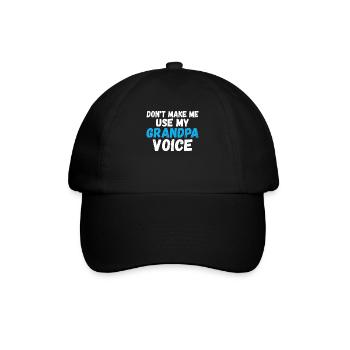 Grandpa Gifts - Baseballkappe - Schwarz/Schwarz - Vorne