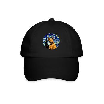 Deutscher Schäferhund Lustiger Hund Beliebtes - Baseballkappe - Schwarz/Schwarz - Vorne
