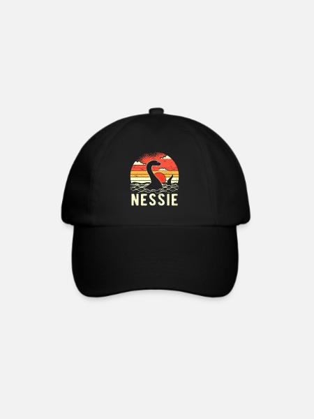 Nessie Loch Ness Monster - Baseballkappe - Schwarz/Schwarz