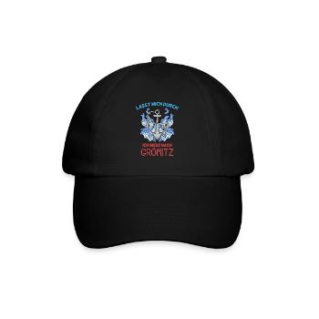 Grömitz Spruch - Baseballkappe - Schwarz/Schwarz - Vorne