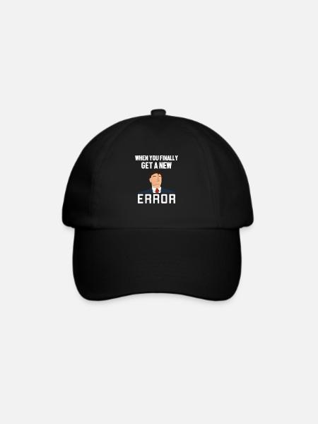 Get a New Error Softwareentwickler Developer - Baseballkappe - Schwarz/Schwarz