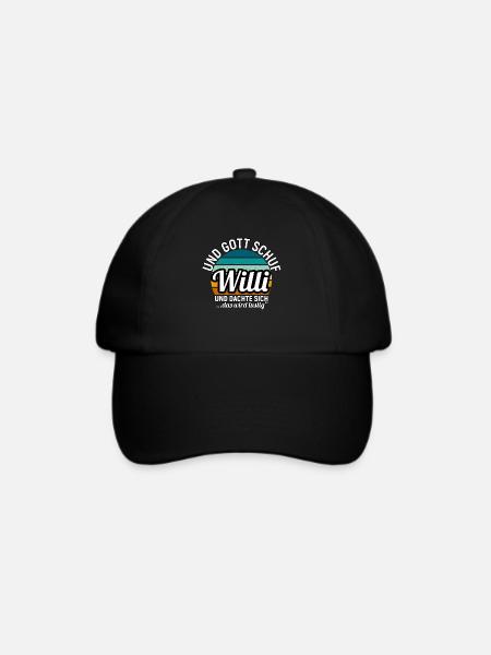 Willi - Baseballkappe - Schwarz/Schwarz