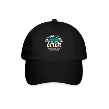 Ernst - Baseballkappe - Schwarz/Schwarz - Vorne