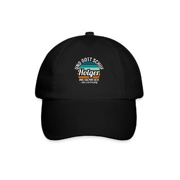 Holger - Baseballkappe - Schwarz/Schwarz - Vorne