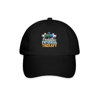 Physiotherapie Kinderphysiotherapeutin - Baseballkappe - Schwarz/Schwarz - Vorne