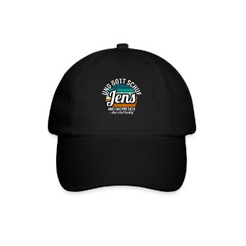 Jens - Baseballkappe - Schwarz/Schwarz - Vorne