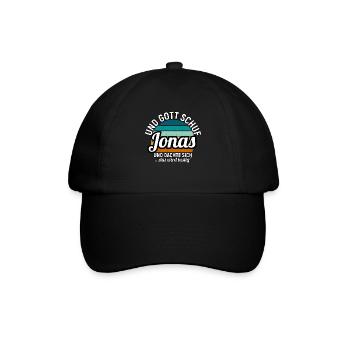 Jonas - Baseballkappe - Schwarz/Schwarz - Vorne