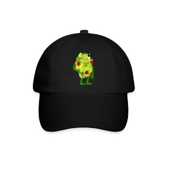 Salad Salads Circle Game Vegan - Baseballkappe - Schwarz/Schwarz - Vorne