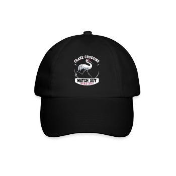 Sandhill Kranichliebhaber Vogelbeobachtung - Baseballkappe - Schwarz/Schwarz - Vorne