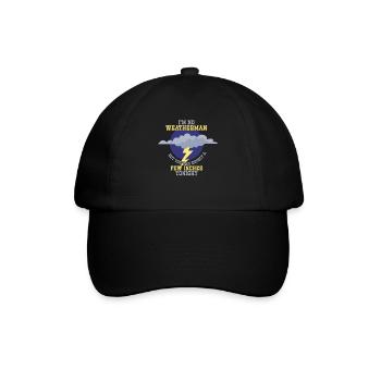 Ich Bin Kein Wetterfrosch - Erwarte Ein Paar - Baseballkappe - Schwarz/Schwarz - Vorne