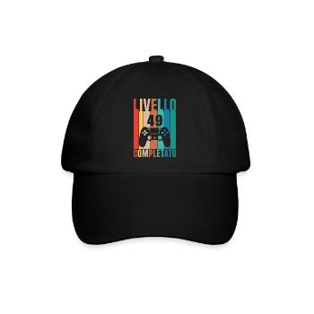 Livello 49 - Baseballkappe - Schwarz/Schwarz - Vorne