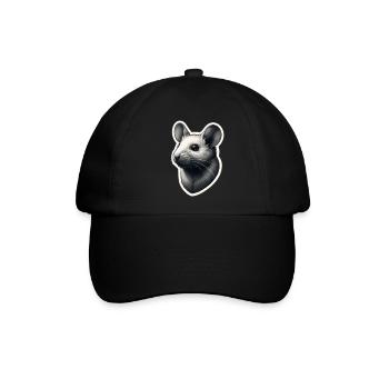 Mouse - Baseballkappe - Schwarz/Schwarz - Vorne