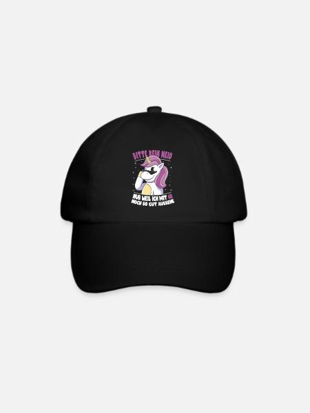 Bitte Kein Neid Weil Ich Mit 68 So Gut Aussehe - Baseballkappe - Schwarz/Schwarz