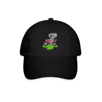Koala Motorrad - Baseballkappe - Schwarz/Schwarz - Vorne