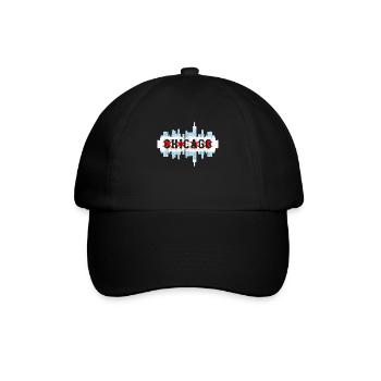 Chicago, Illinois - Baseballkappe - Schwarz/Schwarz - Vorne