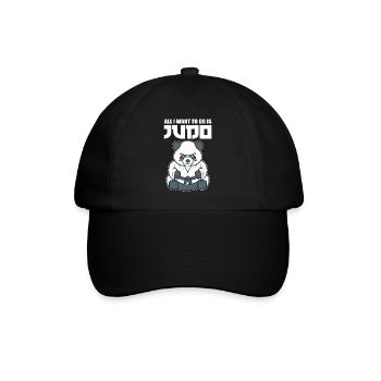 All I Want To Do Is Judo Judoka - Baseballkappe - Schwarz/Schwarz - Vorne