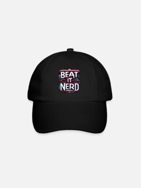 Beat it Nerd 10 - Baseballkappe - Schwarz/Schwarz