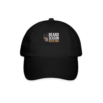 Giftidea Beard Men - Baseballkappe - Schwarz/Schwarz - Vorne