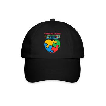 Autismus - Baseballkappe - Schwarz/Schwarz - Vorne