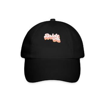 Junggesellin Jungesellinnenabschied Braut - Baseballkappe - Schwarz/Schwarz - Vorne