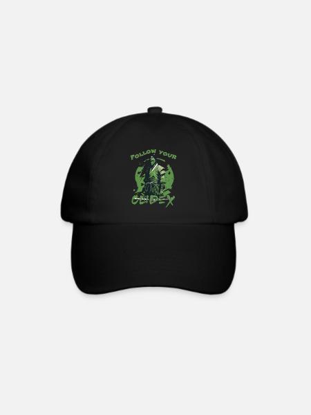 Folgen Sie Ihrem Kodex - Baseballkappe - Schwarz/Schwarz