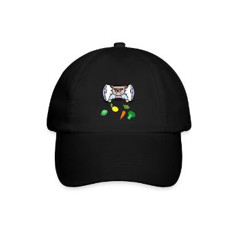 Katze Grippe Bett Vitamine Gesundheit Krank - Baseballkappe - Schwarz/Schwarz - Vorne