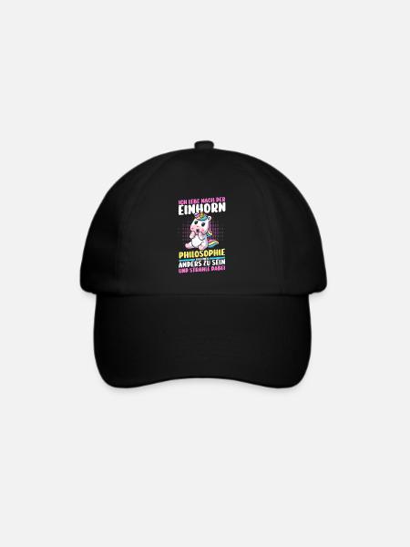 Einhorn - Baseballkappe - Schwarz/Schwarz