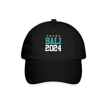 Bali 2024 Reisen - Baseballkappe - Schwarz/Schwarz - Vorne