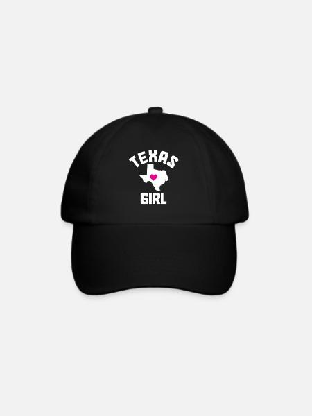 Texas - Baseballkappe - Schwarz/Schwarz