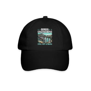 Römische Aquädukte Römische Ingenieurskunst Antikes Rom - Baseballkappe - Schwarz/Schwarz - Vorne