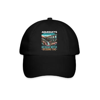 Römische Aquädukte Römische Ingenieurskunst Antikes Rom - Baseballkappe - Schwarz/Schwarz - Vorne