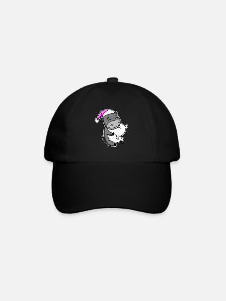 Esel Müde Ausschlafen Schlafen Mädchen - Baseballkappe - Schwarz/Schwarz