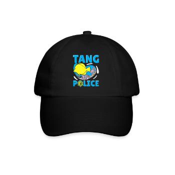 Lustiges Tang-Fisch-Geschenk - Baseballkappe - Schwarz/Schwarz - Vorne