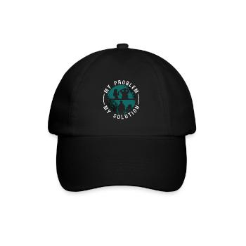 Anthropology My Problem My Solution Pictogram Dad - Baseballkappe - Schwarz/Schwarz - Vorne