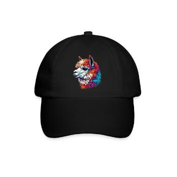Alpaka - Baseballkappe - Schwarz/Schwarz - Vorne