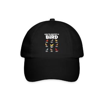 Afrikanisches Graupapagei Geschenk - Baseballkappe - Schwarz/Schwarz - Vorne