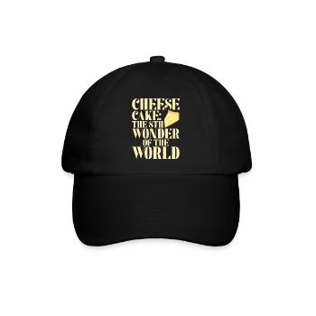 Cheesecake Gift - Baseballkappe - Schwarz/Schwarz - Vorne