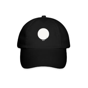 Leeres Kreis-Design - ich bin raus - Baseballkappe - Schwarz/Schwarz - Vorne