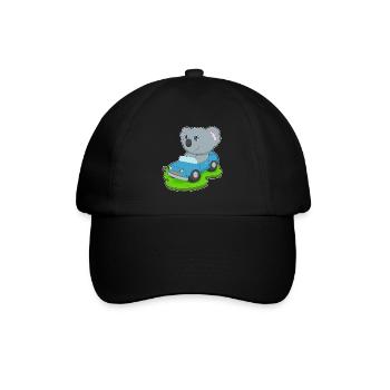 Koala Auto - Baseballkappe - Schwarz/Schwarz - Vorne