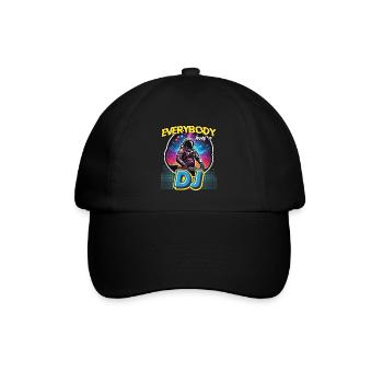 Disc Jockey Everybody Loves DJ Music Disc Jockeys - Baseballkappe - Schwarz/Schwarz - Vorne