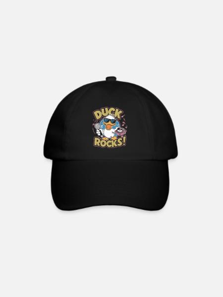 DUCK ROCKS - Baseballkappe - Schwarz/Schwarz