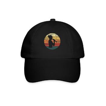 Sängerin Sonnenuntergang Melodie - Baseballkappe - Schwarz/Schwarz - Vorne