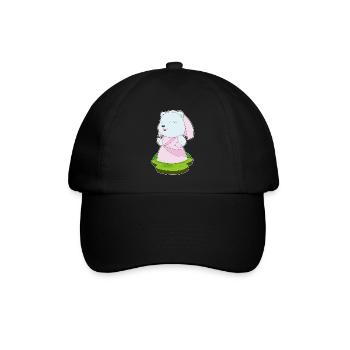 Eisbär Braut Hochzeitskleid Hochzeit - Baseballkappe - Schwarz/Schwarz - Vorne