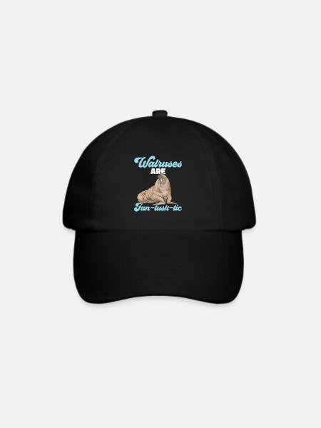 Walross - Baseballkappe - Schwarz/Schwarz