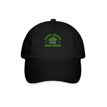 Urban Gardener Männer Frauen Microgreens - Baseballkappe - Schwarz/Schwarz - Vorne